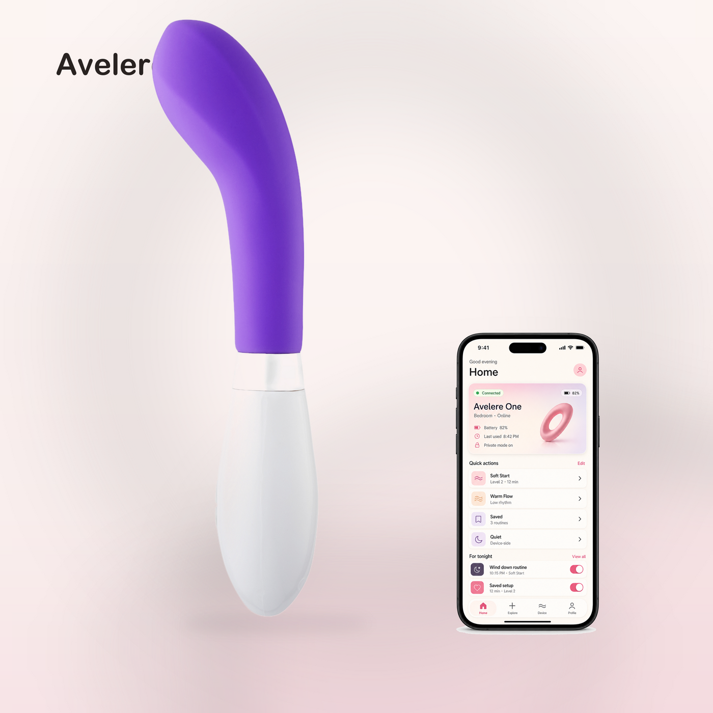 Avelere 7 Inches Multi-Function Curved Personal Massager