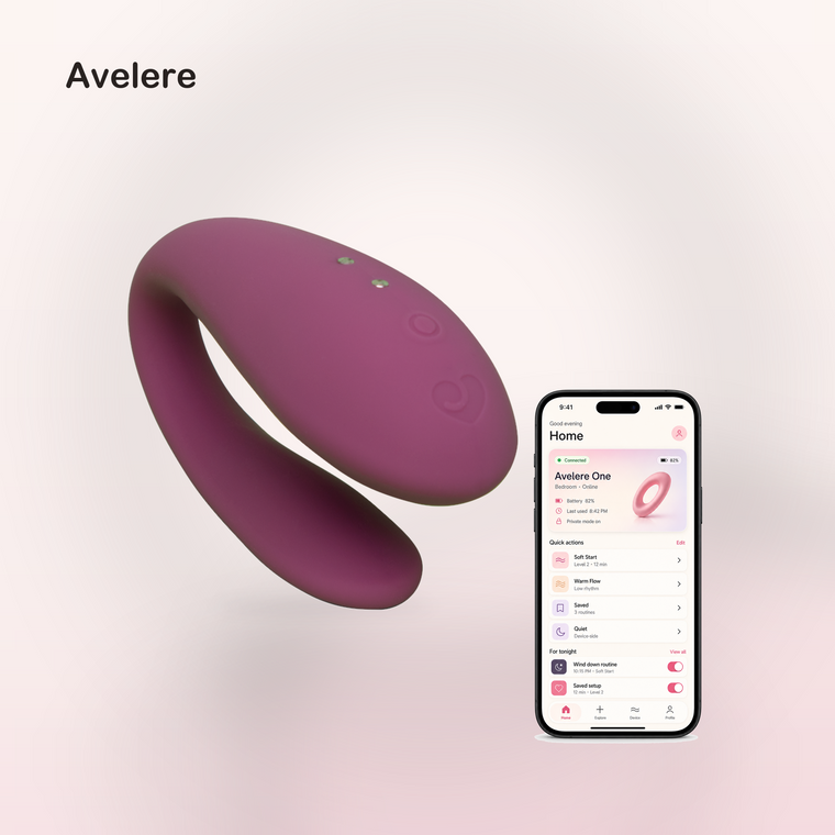 Avelere 3.2 In Wearable Waterproof Rechargeable Personal Massager