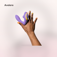 Avelere Multi-Color 5.5 Inches Dual-Stimulation Waterproof Rechargeable Personal Massager