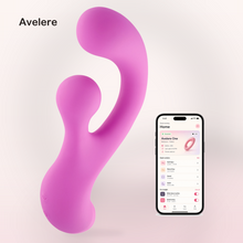 Avelere Pink 4.72 In Dual-Stimulation Waterproof Rechargeable Personal Massager
