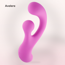 Avelere Pink 4.72 In Dual-Stimulation Waterproof Rechargeable Personal Massager