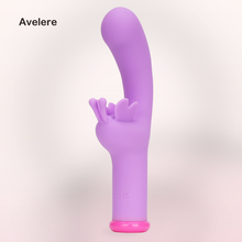 Avelere Lavender 6.25 In Dual-Stimulation Waterproof Rechargeable Personal Massager