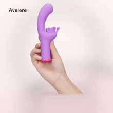 Avelere Lavender 6.25 In Dual-Stimulation Waterproof Rechargeable Personal Massager