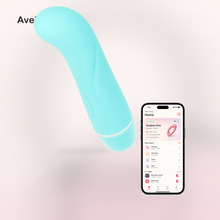 Avelere Turquoise 5 Inches Waterproof Multi-Function Curved Personal Massager